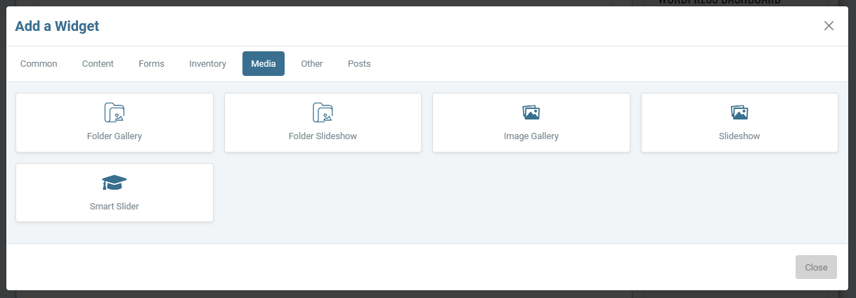 Add Media Widget